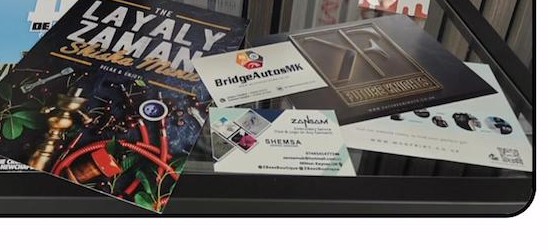 Business cards and flyers